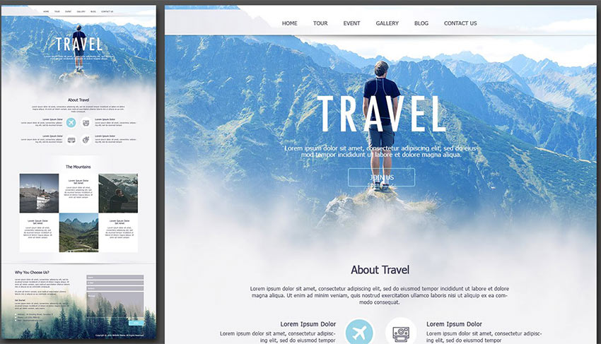 Thiết kế web du lịch ấn tượng