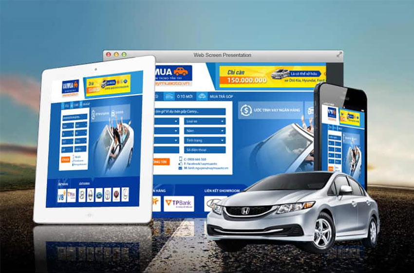 Thiết kế website ô tô cần tính năng đăng ký lái thử, tính toán giá